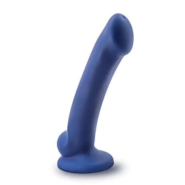 Blush Avant D10 Ergo Mini 7 in. Dual Density Silicone Dildo with Suction Cup Indigo - Realistic Dildo