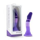 Blush Avant D2 Purple Rain 7.5 in. Silicone Dildo with Suction Cup - Realistic Dildo