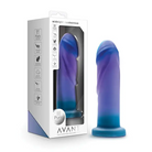 Blush Avant Midnight Rendezvous Silicone Dildo - Ocean Blue - Dongs & Dildos