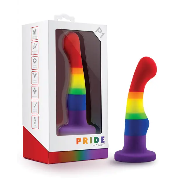 Blush Avant Pride P1 Freedom 6 in. Silicone Dildo with Suction Cup - Realistic Dildo