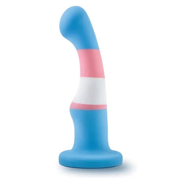 Blush Avant Pride P2 True Blue 6 in. Silicone Dildo with Suction Cup - Realistic Dildo