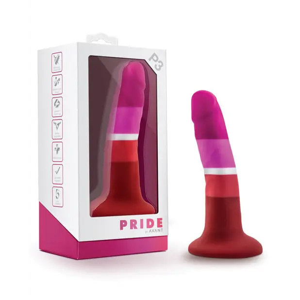 Blush Avant Pride P3 Beauty 5.5 in. Silicone Dildo with Suction Cup - Realistic Dildo