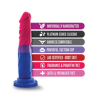 Blush Avant Pride P8 Love 7.5 in. Silicone Dildo with Suction Cup - Realistic Dildo