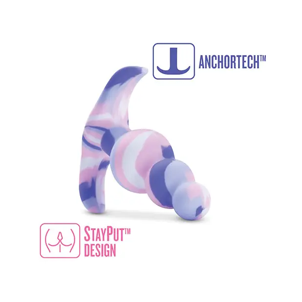 Blush Avant Twilight Silicone Anal Plug with three pleasure curves and a tapered head