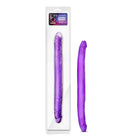 Blush B Yours 16 in. Double Dildo Purple - Double Ended Dildo