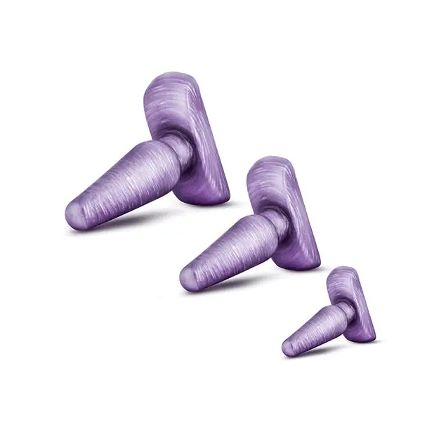 Blush B Yours 3-Piece Anal Trainer Kit Purple - Purple - Butt Plug