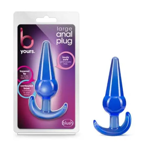 Blush B Yours Anal Plug - Large / Blue - Butt Plug