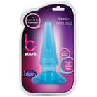 Blush B Yours Basic Anal Plug - Blue - Butt Plug