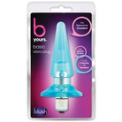 Blush B Yours Basic Vibra Plug - Blue - Powered Butt Plug