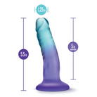 Blush B Yours Morning Dew 5 in. Dildo with Suction Cup Sapphire - Realistic Dildo