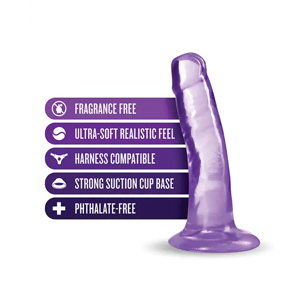 Blush B Yours Plus Hard ’n’ Happy 5 in. Dildo with suction cup and feature labels