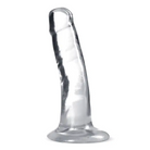 Blush B Yours Plus Hard ’n’ Happy 5 in. clear dildo with suction cup and flared base