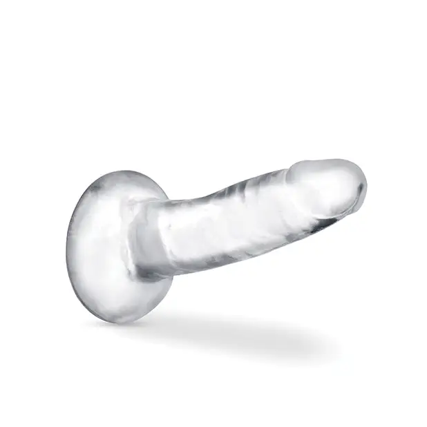 Blush B Yours Plus Hard n’ Happy 5 in. Dildo with Suction Cup Clear - Anatomically Shaped