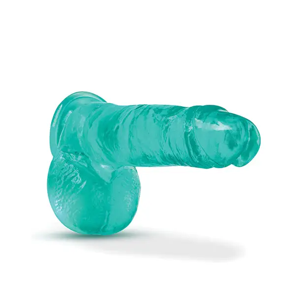 Blush B Yours Plus Rock n’ Roll 7 in. Dildo with Balls & Suction Cup Clear - Realistic Dildo