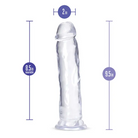 Blush B Yours Plus Thrill n’ Drill 9 in. Dildo with Suction Cup Pink - Realistic Dildo