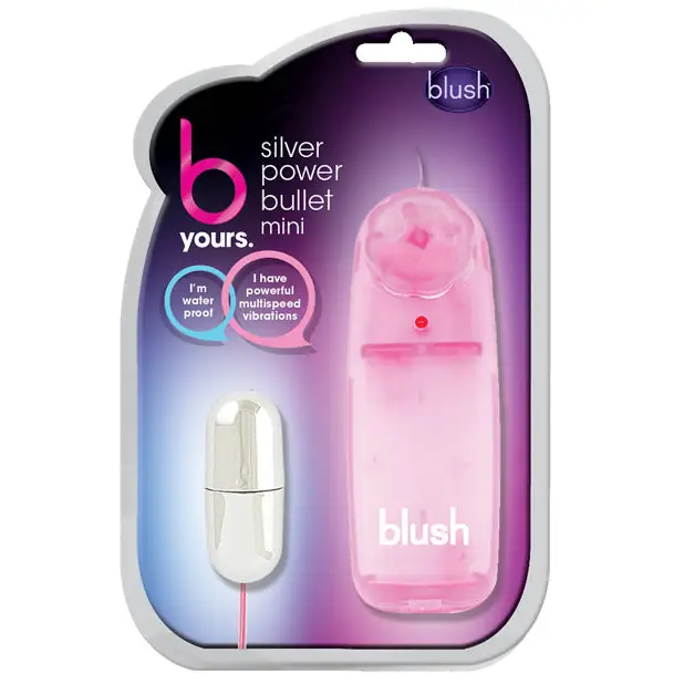 Blush B Yours Power Bullet Mini Remote-Controlled Egg Vibrator - Pink - Egg Vibrator