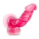 Blush B Yours Sweet ’n Hard 8 Realistic 6.5 in. Dildo with Balls & Suction Cup Blue - Blue / 7.5’’ - Realistic Dildo