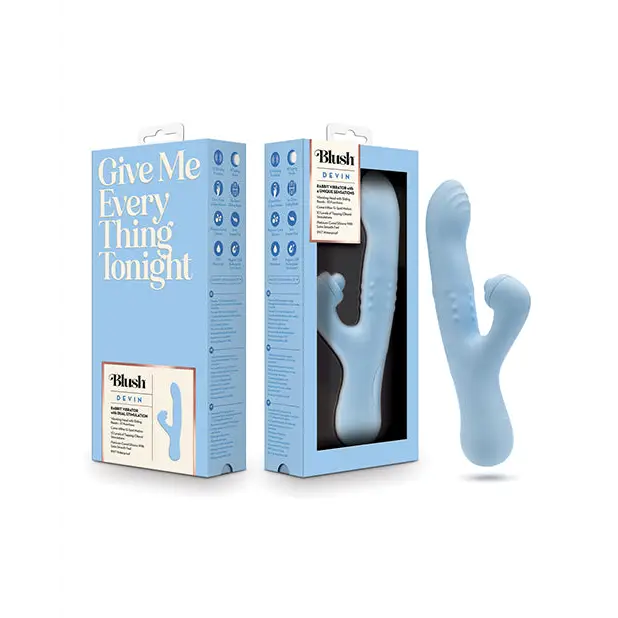 Blush Devin G-Spot Vibrator - Blue - Vibrators