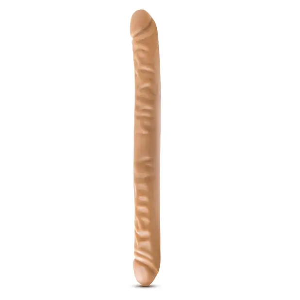 Blush Dr. Skin 18 in. Double Dildo Tan - Double Ended Dildo