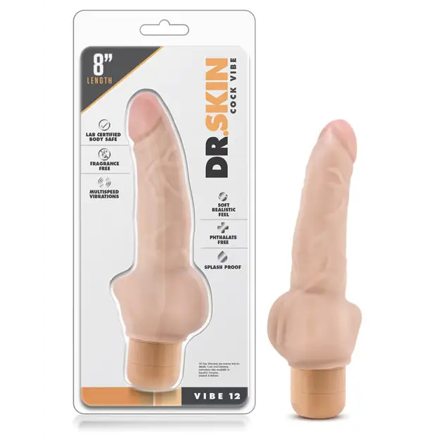 Blush Dr Skin Cock Vibe #12 Beige - Realistic Vibrator