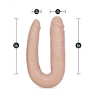 Blush Dr. Skin Dr. Double Realistic 18 in. Dual-Ended Dildo Beige - Double Ended Dildo