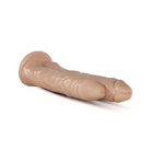 Blush Dr. Skin Dr. Double Stuffed 10.5 in. Double Shaft Dildo with Suction Cup Beige - Double Ended Dildo