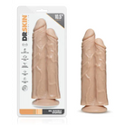 Blush Dr. Skin Dr. Double Stuffed 10.5 in. Double Shaft Dildo with Suction Cup Beige - Double Ended Dildo