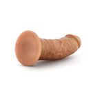 Close up of Blush Dr. Skin Glide 8 in. Self-Lubricating Dildo with Suction Cup, Brown