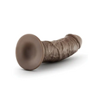 Blush Dr. Skin Glide Brown Suction Cup Self-Lubricating Dildo, Realistic 8 in