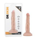 Blush Dr. Skin Mini Realistic 5 in. Dildo with Suction Cup Beige - Realistic Dildo