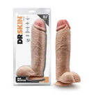 Blush Dr. Skin Mr. Mister 10.5 in. Dildo with Balls Beige - Realistic Dildo