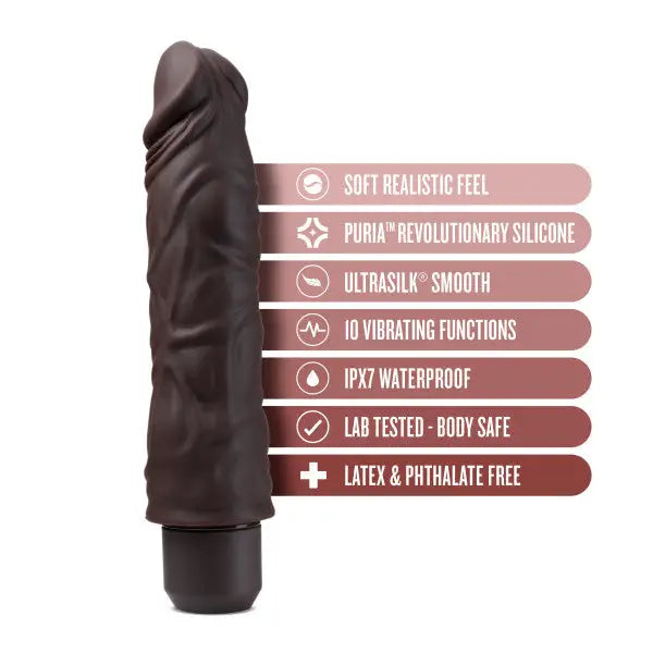 Blush Dr. Skin Silicone Dr. David 8 In Vibrating Dildo - Realistic Vibrator