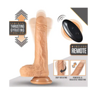 Blush Dr. Skin Dr. Grey 7’ suction cup dildo with wireless remote, platinum cured silicone