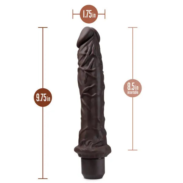 Blush Dr. Skin Silicone Dr. Richard 9in Vibrating Dildo - Realistic Vibrator