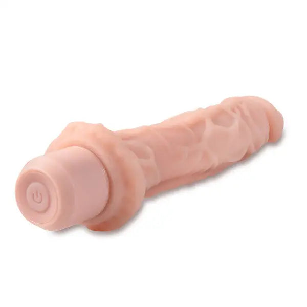 Blush Dr. Skin Silicone Dr. Richard 9in Vibrating Dildo - Realistic Vibrator