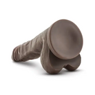 Blush Dr. Skin Stud Muffin Realistic 8.5 in. Dildo with Balls & Suction Cup Brown - Realistic Dildo