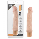 Blush Dr. Skin Vibe 6 Realistic 8.75 in. Vibrating Dildo Beige - Realistic Vibrator