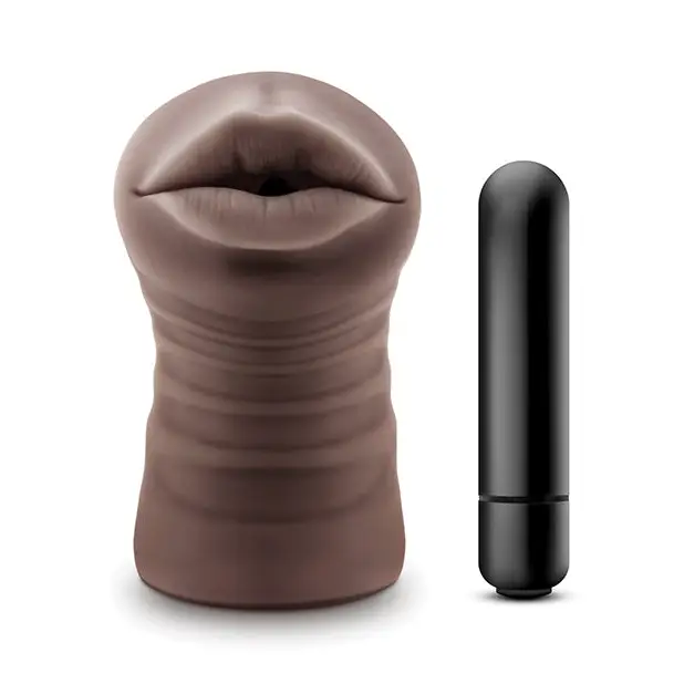 Blush EnLust Mouth Stroker w/Vibrating Bullet - Krystal - Dolls & Masturbators