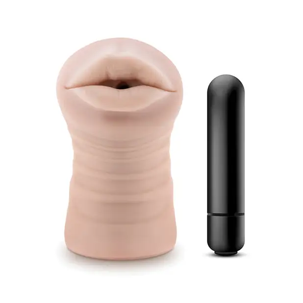 Blush EnLust Mouth Stroker w/Vibrating Bullet - Nicole - Dolls & Masturbators