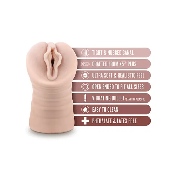 Blush EnLust Pussy Stroker w/Vibrating Bullet - Destini - Dolls & Masturbators