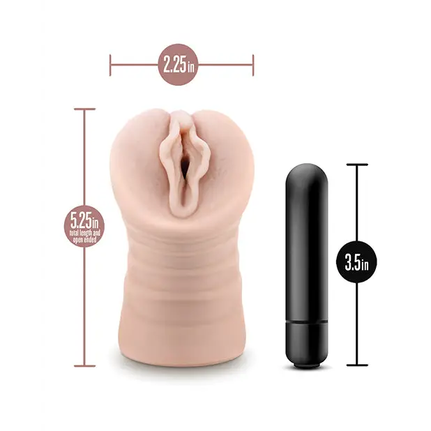 Blush EnLust Pussy Stroker w/Vibrating Bullet - Destini - Dolls & Masturbators