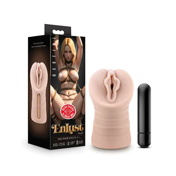 Blush EnLust Pussy Stroker w/Vibrating Bullet - Destini - Dolls & Masturbators