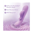 Blush Evelyn Rabbit Vibrator - Purple - Vibrators