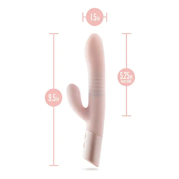 Blush Fraya Rabbit Rechargeable Vibrator - Pink - Vibrators