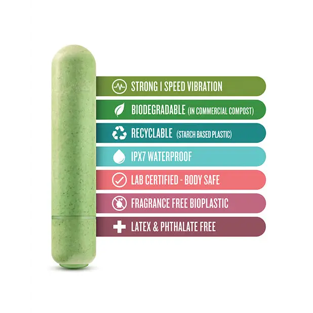 Blush Gaia Eco Bullet Single-Speed Vibrator - Bullet Vibrator