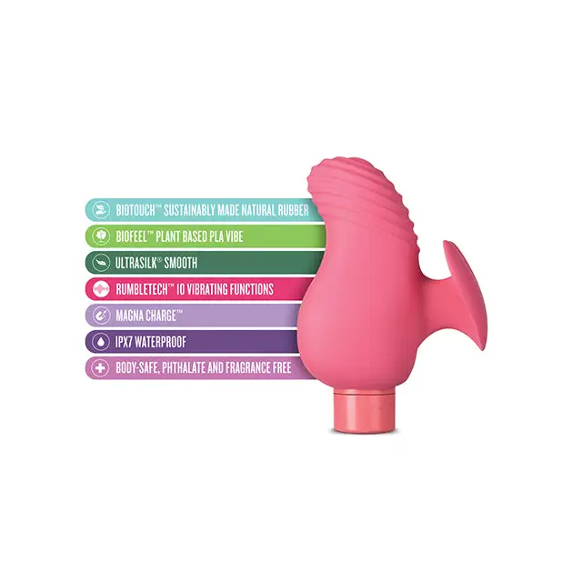 Blush Gaia Eco Love Bullet Vibrator and Sleeve Coral - Finger Vibrator