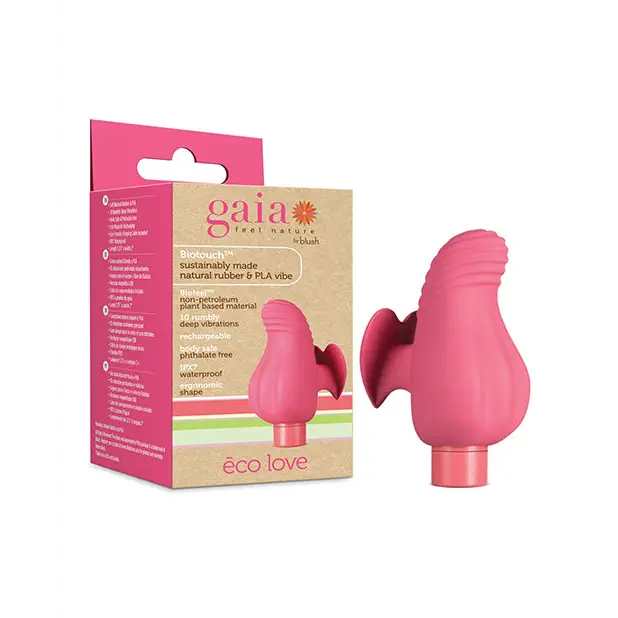 Blush Gaia Eco Love Bullet Vibrator and Sleeve Coral - Finger Vibrator