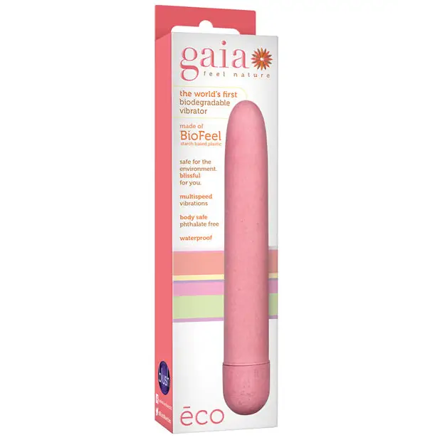 Blush Gaia Eco Slimline Vibrator - Pink - Plain Vibrator