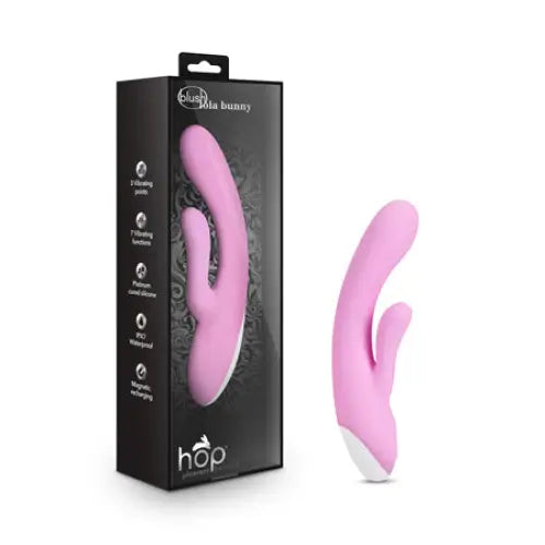 Blush Hop Lola Bunny Rechargeable Silicone Dual Stimulation G-Spot Vibrator - Pink - Rabbit