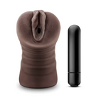 Blush Hot Chocolate Brianna Vagina Stroker with Bullet Vibrator Brown - Realistic Vibrator